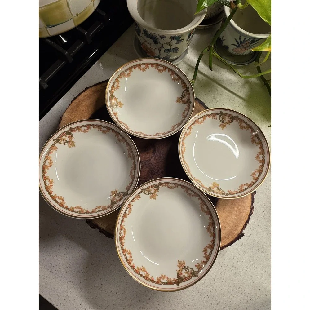 Antique Haviland Limoges Schleiger 290 Pattern Dessert Bowls 5